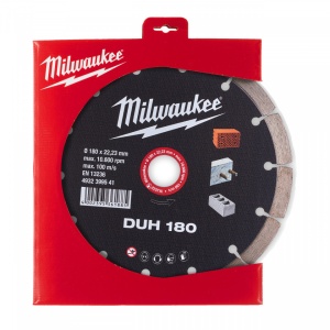 Discuri diamantate DUH Milwaukee, beton armat, pavaj, zidarie (Diametru interior disc (mm): 22.23, Tip: DUH 180, Diametru disc (mm): 180, Înălțime segment (mm): 10) - Img 2