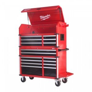 Dulap de scule mobil, cu 10 sertare, metalic, 117 cm - Img 5