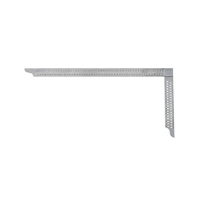 Echer dulgherie ZP 600 mm, cu perforații, scală în mm A, sudat în puncte, inox