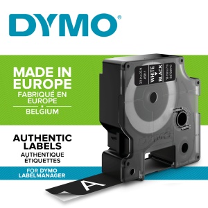 Etichete standard 19mm x 7m alb negru DYMO LabelManager D1 S0720910 45811 - Img 2