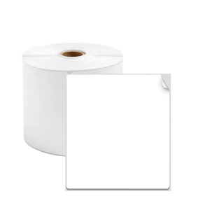 Etichete termice 40 x 60 mm plastic alb pentru imprimanta AIMO Phomemo M110 M200 M220 130 etichete - Img 1