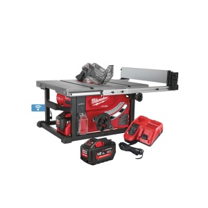 Fierastrau cu masa cu acumulator Milwaukee ONE-KEY M18 FUEL FTS210-121B, livrat cu acumulator - Img 1