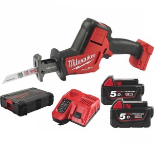 Fierastrau sabie cu acumulator Milwaukee FUEL M18 FHZ-502X, livrat cu acumulatori, valiza