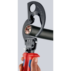 Foarfeca cu clichet pentru cabluri, KNIPEX, 280 mm - Img 4