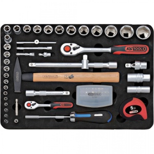 Geanta cu scule, KS TOOLS, 1/4" + 1/2", 127 piese - Img 6