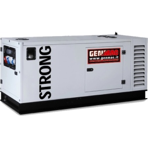 Generator insonorizat Genmac Strong G50IS putere maxima 55 kVA 400V motor Iveco