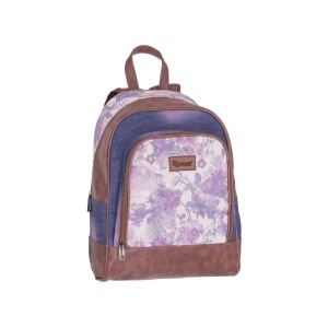 Ghiozdan Pulse Jeans Floral - Img 1