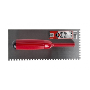 Gletiera dintata cu maner plastic 28cm, 4.5x4.5mm - RUBI-25902 - Img 4