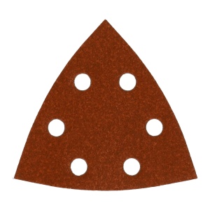 Hârtie abrazivă delta 93x93, 6 găuri, gran 120, 10 buc - Img 1