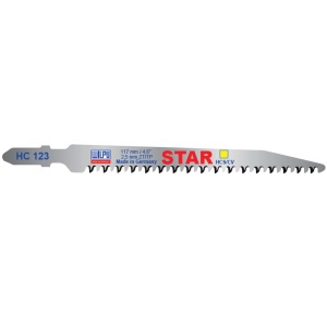 HC 123 STAR Panza HCS/CV pentru fierastrau vertical, prindere T, pentru lemn / 2 bucati, DIM 117 x 10 x 1.45 mm