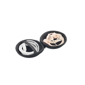 Husă pentru căști in-ear, neagră - Img 2