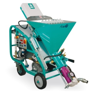 IMER, Masina de tencuit, Koine 3, debit material 8-11-14-17 l/min., motor 230V, 3.4 kW, distanta maxima de pompare 15 m