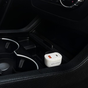 Încărcător auto Tellur Green 36W 6A (PD18W + QC 3.0), crem - Img 3