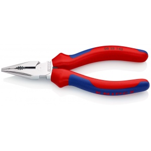 KNIPEX 08 25 145 Cleşte combinat cu vârf cu manşoane multicomponent cromat 145 mm