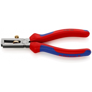 KNIPEX 11 02 160 Clește dezizolator Cu arc de deschidere, universal cu manşoane multicomponent vopsit negru 160 mm