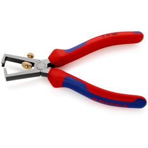 KNIPEX 11 12 160 Clește dezizolator universal cu manşoane multicomponent vopsit negru 160 mm - Img 2