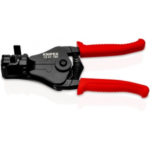 KNIPEX 12 21 180 Clește dezizolator cu cuţite profilate cu manșoane de prindere din plastic lăcuit cu negru 180 mm - Img 2