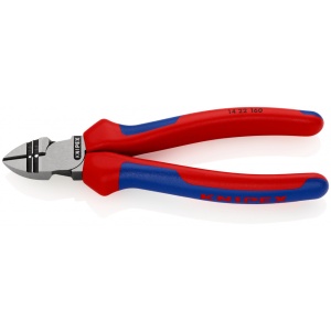 KNIPEX 14 22 160 Șfic pentru dezizolat cu manşoane multicomponent vopsit negru 160 mm