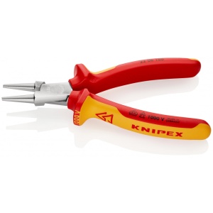 KNIPEX 22 06 160 Clește rotund izolate, cu manere multicomponent, testate VDE cromat 160 mm - Img 2