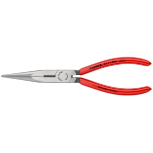 KNIPEX 26 11 200 Clește plat-rotund cu tăiș (patent cu cioc angular) acoperite cu plastic vopsit negru 200 mm - Img 3