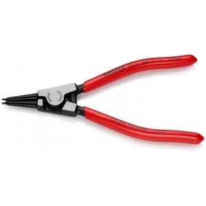 KNIPEX 46 11 G3 clește pentru inele de siguranță pentru inele de prindere pe axuri acoperite cu plastic vopsit negru 140 mm - Img 1