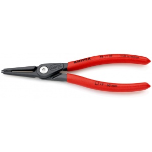 KNIPEX 48 11 J2 clește de precizie pentru inele de siguranță pentru inele interioare cu alezaje acoperit cu material plastic aderent bonderizat în culoarea gri 180 mm