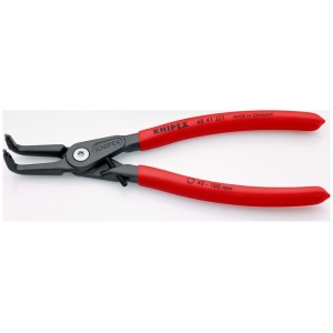 KNIPEX 48 41 J31 clește de precizie pentru inele de siguranță pentru inele interioare cu alezaje acoperit cu material plastic aderent bonderizat în culoarea gri 210 mm - Img 2