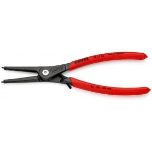KNIPEX 49 31 A3 clește de precizie pentru inele de siguranță pentru inele exterioare pe axuri cu protecţie la supraîntindere acoperit cu material plastic aderent bonderizat în culoarea gri 225 mm - Img 2