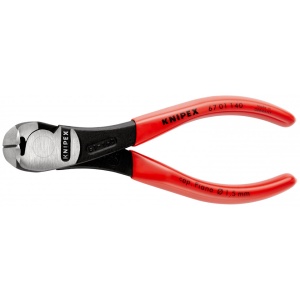 KNIPEX 67 01 140 Tăietor frontal de forță acoperite cu plastic vopsit negru 140 mm - Img 3