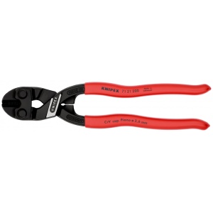 KNIPEX 71 21 200 CoBolt® Tăietor compact pentru bolțuri acoperite cu plastic vopsit negru 200 mm - Img 4