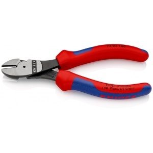 KNIPEX 74 02 160 Șfic de forță cu manşoane multicomponent vopsit negru 160 mm - Img 2