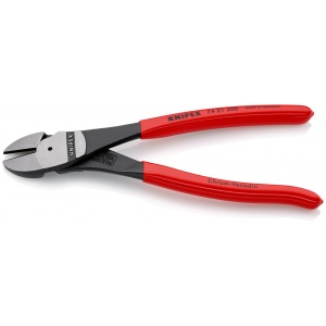 KNIPEX 74 21 200 Șfic de forță acoperite cu plastic vopsit negru 200 mm - Img 2