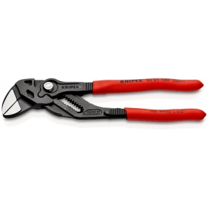 KNIPEX 86 01 180 Cheie de strângere Cleștele-cheie, clește și cheie într-o singură unealtă acoperite cu plastic bonderizat în culoarea gri 180 mm