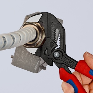 KNIPEX 86 02 180 Cheie de strângere Cleștele-cheie, clește și cheie într-o singură unealtă cu manşoane multicomponent bonderizat în culoarea gri 180 mm - Img 4