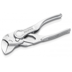 KNIPEX 86 04 100 Cheie cu clești XS Cleștele-cheie, clește și cheie într-o singură unealtă suprafață embosată, rugoasă cromat 100 mm - Img 7