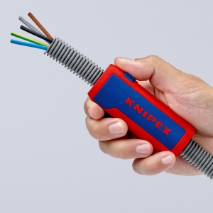 KNIPEX 90 22 01 SB TwistCut® Tăietor de țevi ondulate 100 mm - Img 7