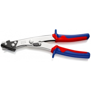 KNIPEX 90 55 280 Foarfece de tăiat tablă cu manşoane multicomponent nichelat 280 mm