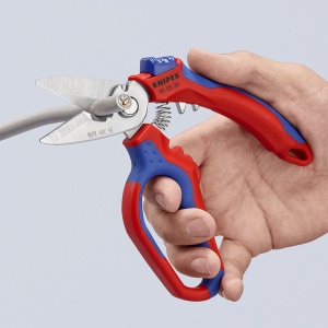 KNIPEX 95 05 20 SB Foarfecă pentru electricieni angulară cu braţe cu manşoane multicomponente, rigidizate cu fibră de sticlă 160 mm - Img 6