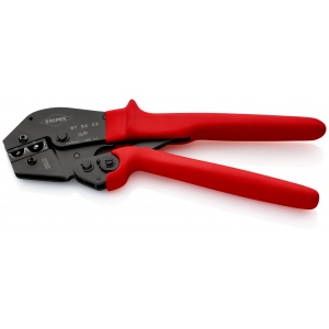 KNIPEX 97 52 23 Clește de sertizat și pentru operarea cu două mâini cu manșoane din plastic aderente brunat 250 mm - Img 2