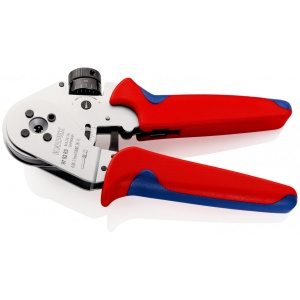 KNIPEX 97 52 63 Clește de presare cu patru dornuri pentru contacte răsucite cu manşoane multicomponent cromat 180 mm - Img 2