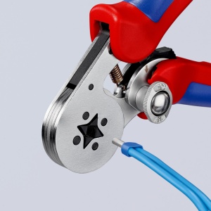 KNIPEX 97 55 04 clește de sertizat ferule, cu autoreglaj cu introducere laterală cu manşoane multicomponent cromat 180 mm - Img 6