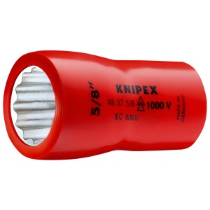 KNIPEX 98 37 1/2" adaos pentru cheie tubulară (bihexagonal) cu element rectangular interior de 3/8" 45 mm