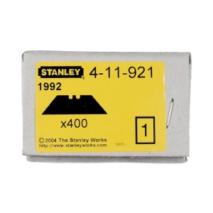Lama trapez pentru cutter Stanley 4-11-921, 62 x 19 mm, varfuri ascutite, set de 400 bucati - Img 3