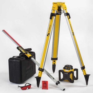 LAR 160 Set - nivelă laser rotativ orizontal, vertical, cu receptor REC 160 RG, trepied și riglă de 2,4 m - Img 1