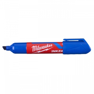 Marker INKZALL™ albastru cu vârf lat - mărimea L