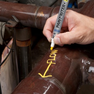 Marker vopsea Paint Riter pentru suprafete umede, Alb - Img 2