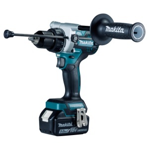 Masina de gaurit cu percutie Makita LXT 18V, 130 Nm, cu 2 acumulatori - Img 1