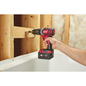 Masina de gaurit si insurubat cu percutie cu acumulator Milwaukee M18 BPD-402C, cuplu 60 Nm, livrata cu acumulatori, valiza - Img 14