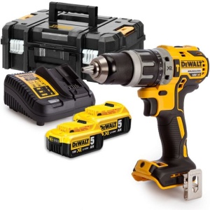 Masina de gaurit si insurubat cu percutie, cu acumulatori Dewalt DCD796P2, 18V/5.0Ah, cuplu maxim 70 Nm, 2 acumulatori, incarcator, valiza de transport - Img 4