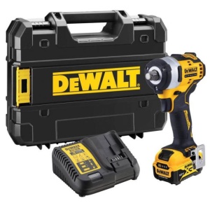 Masina de insurubat cu impact Dewalt DCF901P1, cu acumulator XR 12V / 5.0Ah, cuplu maxim 340 Nm, prindere 1/2" in cutie TSTAK - Img 1